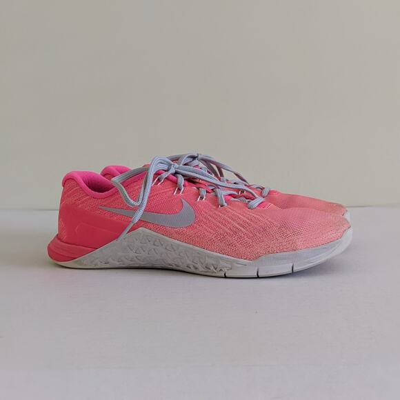 Nike Metcon 3 FADE Womens Sz 8.5 Sunset Glow/Platinum 902175-800 Pink Sneakers - Picture 1 of 8